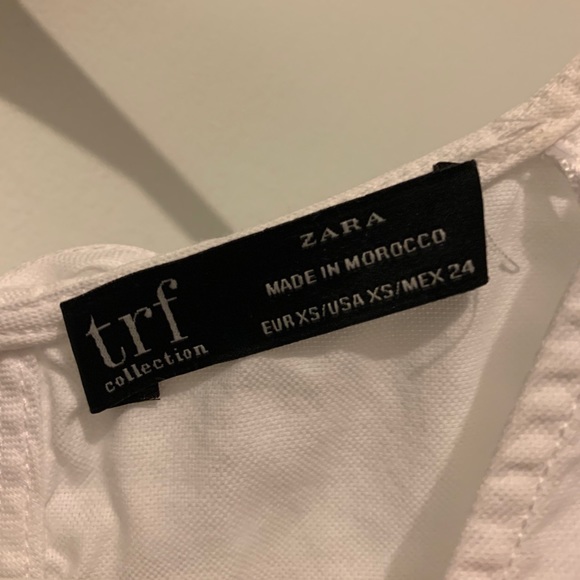 Zara White Ruffle Tank (size XS) - Picture 4 of 4